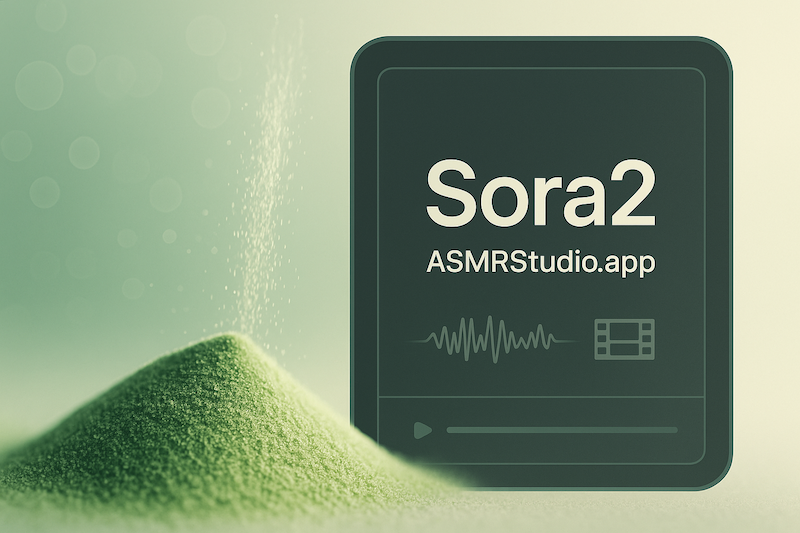 ASMRStudio.app Adds Sora2 — Next-Gen Text-to-Video for AI ASMR